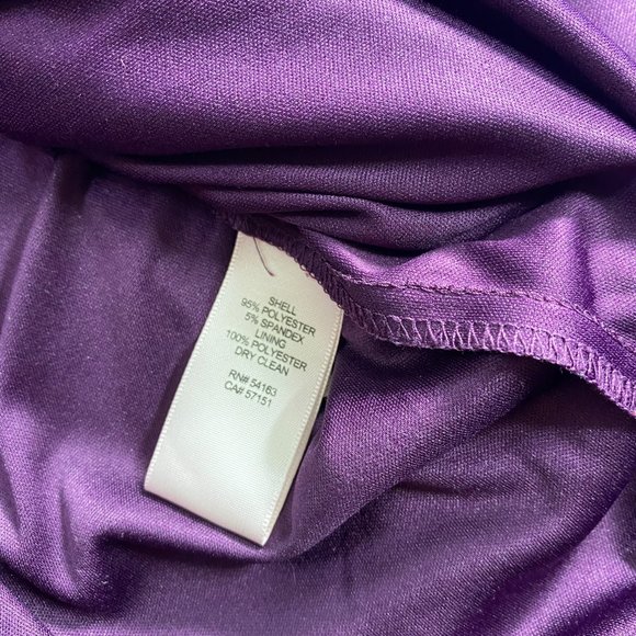 πEliza J Semi Formal soft flowing Cocktail Dress with Rhinestone Accents - Picture 14 of 16